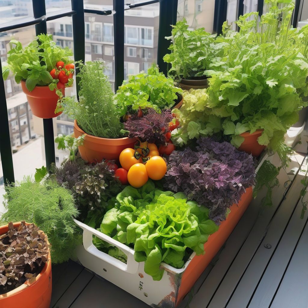 Container Garden on Balcony