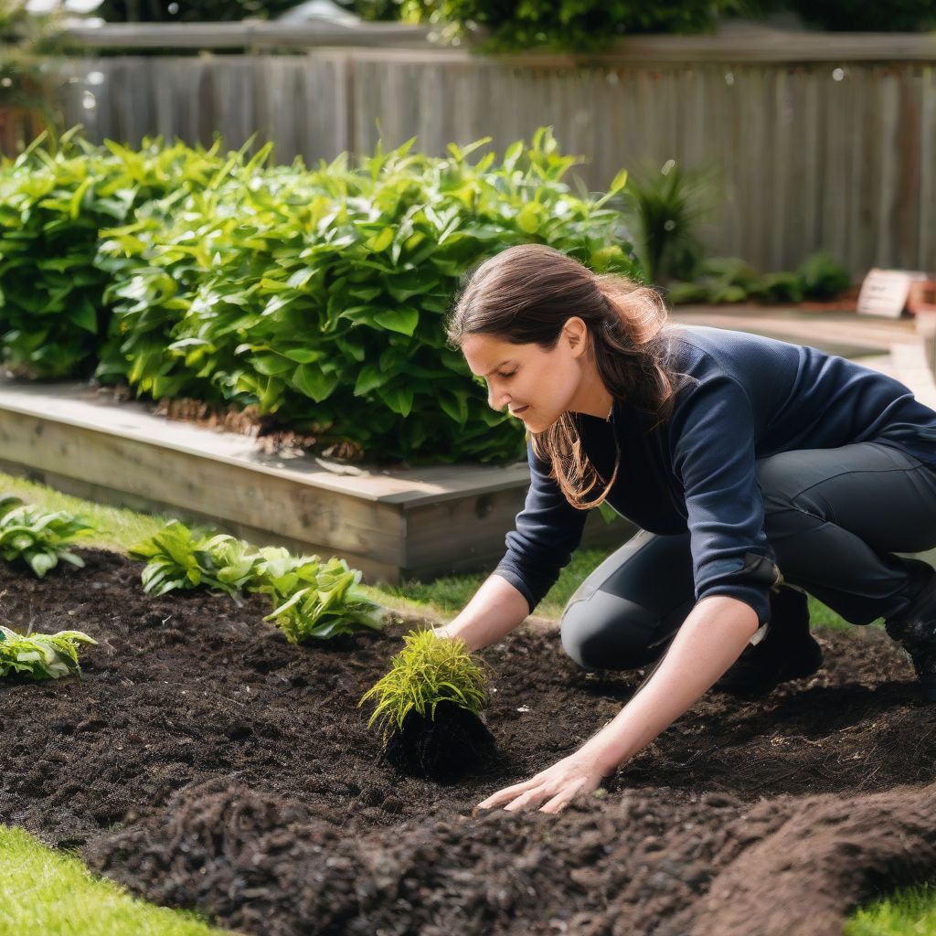 Applying Mulch