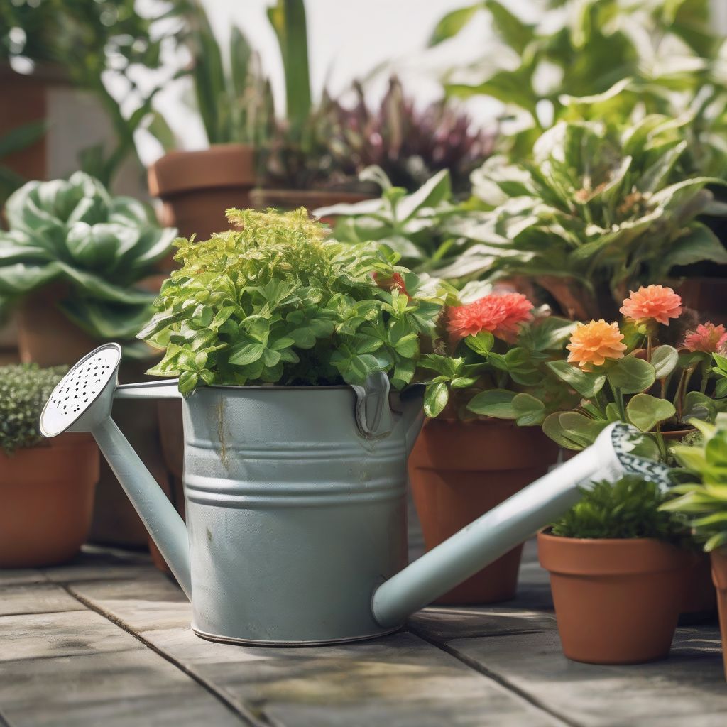 Watering Can Watering Plants