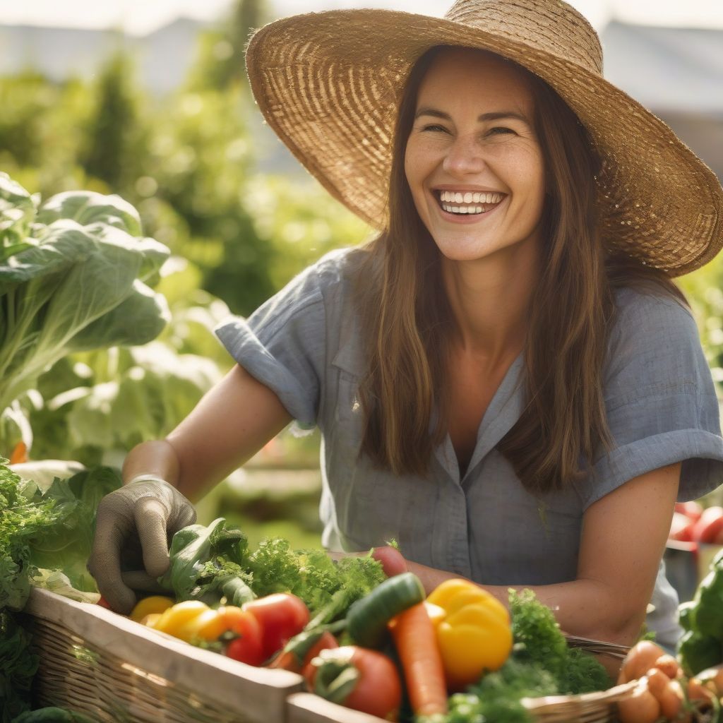 Harvesting Organic Vegetables